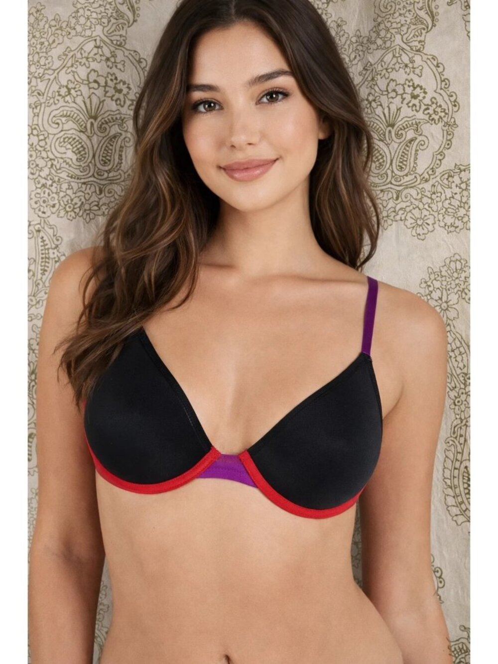 Parade size XS Black, Red, Purple Unlined Underwire Bralette NEW